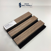 Real Wood Acoustic Slatted Wall Panels –  Light Oak (60×240 cm) | Fast UK Delivery